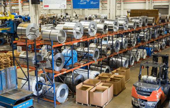 Image showing warehouse photo with stocked shelves. | GrayCyan